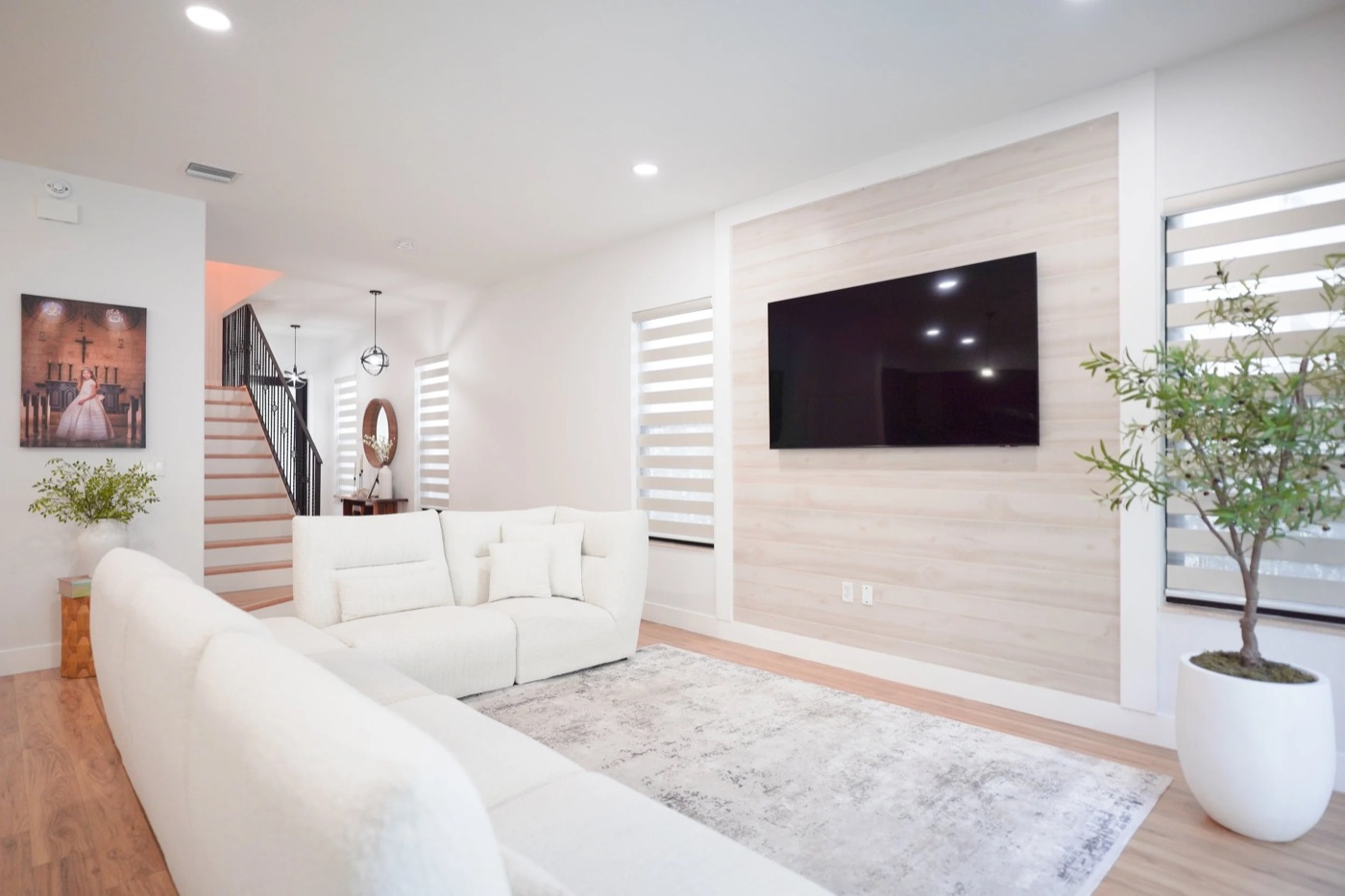 Bright modern living room, brand lifestyle content
